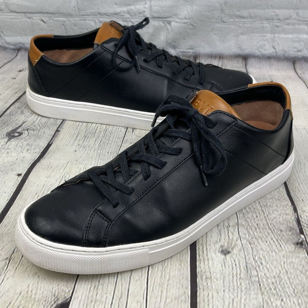 BYLT Everyday Shoes Mens Size US 10.5 Black Leather Casual Sneakers
